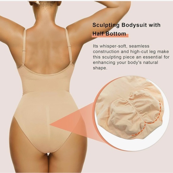 SHARPEX Tummy Control Shaperwear Butt Lift Seamless Bodysuit - Picture 4 of 6